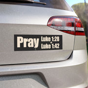 Pray The Rosary Car Magnet