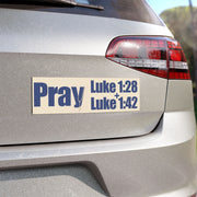 Pray The Rosary Car Magnet