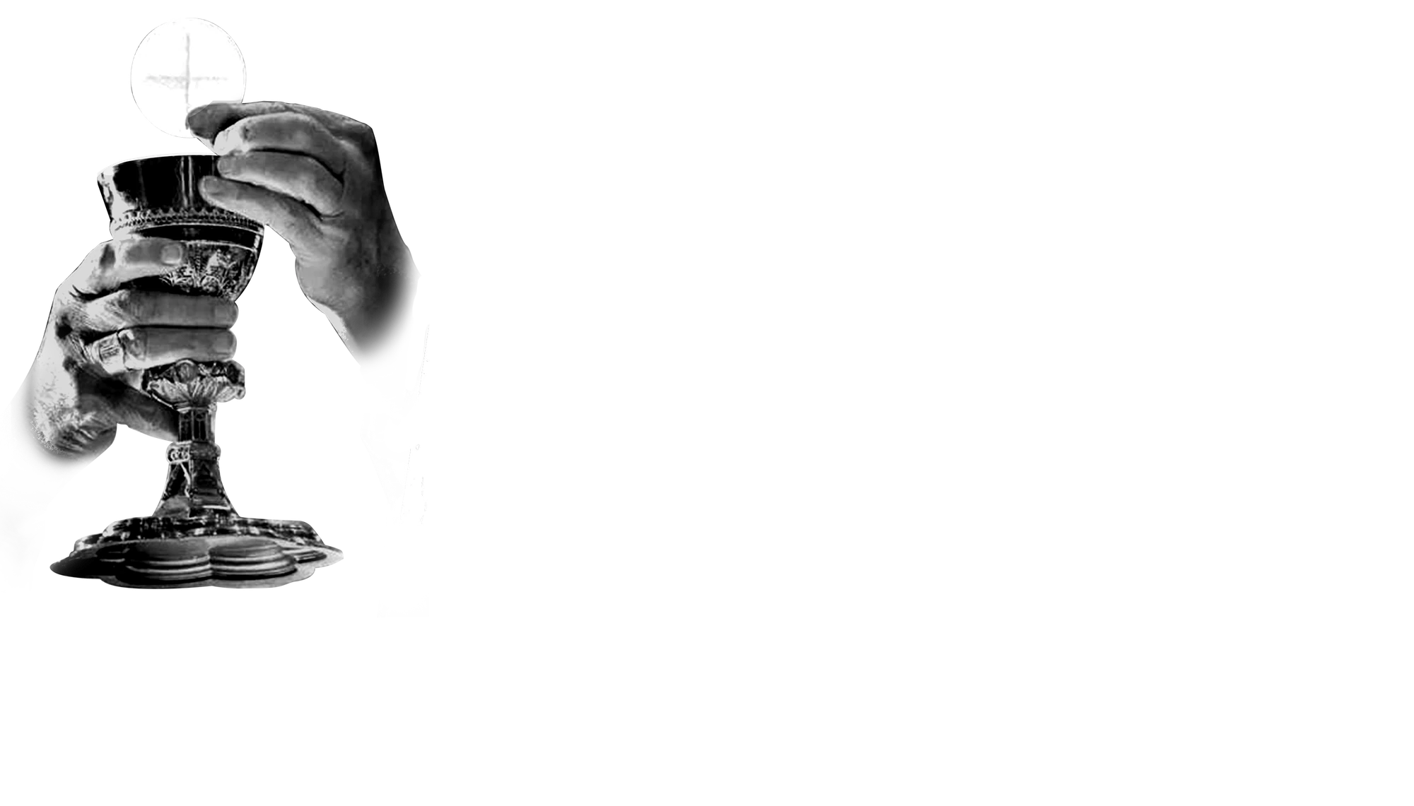 The print on the back of the shirt: hands lifting the host over a chalice, and the words Want to join me at Mass? Tap my shoulder.